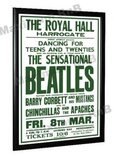 The Beatles Concert Poster Harrogate Yorkshire UK 1963