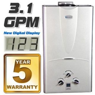 Tankless Hot Water Heater 3.1 GPM Propane Gas with Digital 