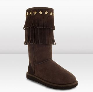 New Jimmy Choo Ugg Uggs Brown Sora Boots Shoes 10 41 UK 8.5 JP 270 $ 