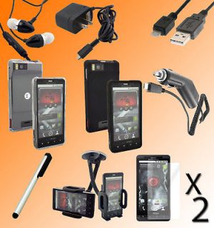 All in One Accessory Bundle Case for Motorola Droid X MB810 X2