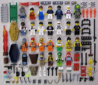 25 LEGO MINIFIG LOT figures pharaoh people Men Women + accessories 
