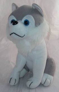 Toy Factory Plush Gray/White Husky Alaskan Malamute Dog