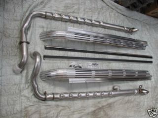 65 67 Corvette SIDE EXHAUST SYSTEM COVERS Trim pipes mufflers cover 