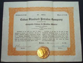 1917 Habana, Cuba Cuban Standard Petroleo Company   payable in 
