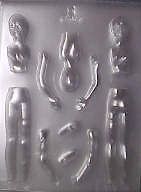 People Mold Woman Gumpaste Chocolate Candy Mold