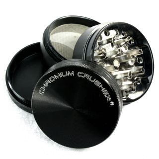   4pc 1.7 Chromium Crusher Tobacco Herb Grinder with Lifetime Warranty
