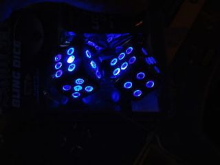 Theater of Magic PINBALL MACHINE LIGHTED LED BLUE DIAMOND DICE MOD/ADD 