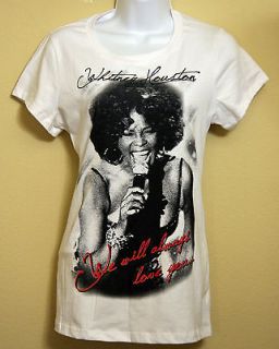   We will always LOVE you Whitney Houston RIP memorial T Shirt Medium M