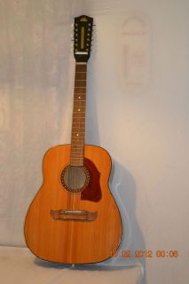 Vtg. Antique Eko Hofner Framus Rare Gima 12 string Acoustic wood 