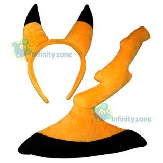 Pokemon Pikachu Ear Tail Set Hair Clip Cosplay Costumes Nintendo Wii 
