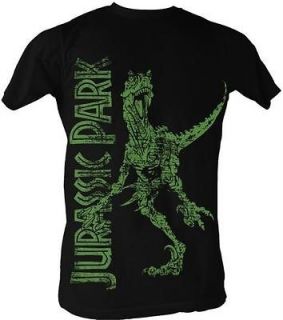 New Licensed Jurassic Park Raptor Stamp Adult Lightweight T Shirt S M 