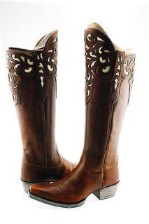 New Ariat Hacienda Womens Cowboy Western Knee High Tall Shaft Boot 