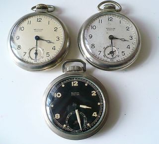 3x FULL WORKING WESTCLOX SCOTTY POCKET WATCH listed with CHEAP PRICE 
