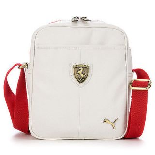 Brand New PUMA Ferrari LS Small Messenger Shoulder Bag White (07046103 