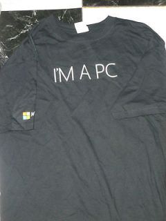 NEW Microsoft Store Retail T Shirt Rare Im IM A PC Windows Surface Sz 