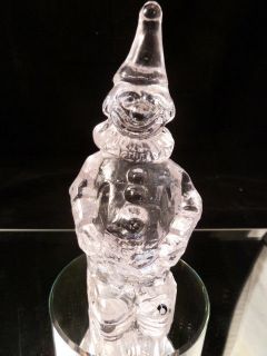 Pukeberg Uno Westerberg Design Art Glass Clown Sculpture Sweden 1970 