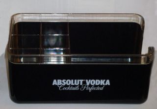 Absolut Vodka Napkin / Straw Holder   RARE