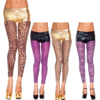 Animal Print Tights Sexy Costume LMFAO Party Tiger/Leopard Sheer 