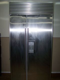 sub zero 680 s refrigerator stanless steel 
