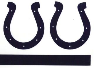 Indianapolis Colts FULL SIZE FOOTBALL HELMET DECALS W/STRIPE