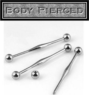   36mm Steel Taper Cartilage Bar Ear Stud Earring Scaffold Piercing
