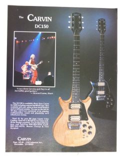 retro magazine advert 1983 CARVIN dc150 / howard leese / heart