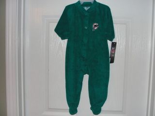 Miami Dolphins Footed Pajamas 3/6 Months NFL Licensed