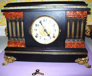 Antique Vintage E. Ingraham Co. Mantle Clock
