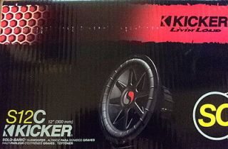   Kicker 09S12C2 12 Dual 2 ohm Solo Classic Series Car Audio Subwoofer