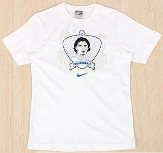 Nike Inter Milan Heroes Zlatan Ibrahimovic S/S Football T Shirt White 