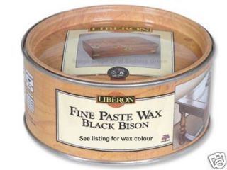   Black Bison Wax Polish   brown colour furniture wax   MEDIUM OAK 150ml