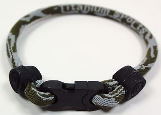   Camoflauge Titanium Dual Sport Balance Loop Bracelet Wristband Power