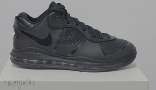 Nike Lebron James 8 VIII V2 Low Black Blackout 456849 001