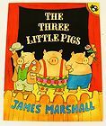 The Three Little Pigs James Marshall fairy tale book kids funny story