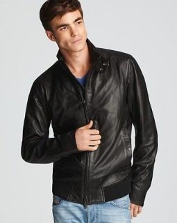 diesel leather jacket in Clothing, Shoes & Accessories