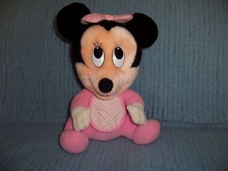 1984 Disney Characters Hasbro Softies Baby Minnie Mouse Plush Soft Toy 