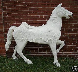 unpainted fullsize ilions carousel horse large 63 