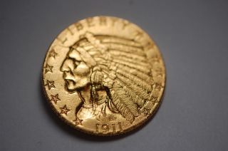 1911 indian head gold coin in $2.50, Quarter Eagle