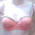 Jessica Simpson Balconette Pink Polka Dot Bra   Size 36B New with Tags
