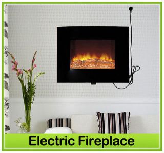   Wall Mounted Electric LED Fireplace Heater Warmer with Remote Control