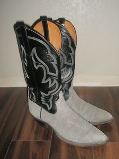   Leather Cowboy Boots Hippopotamus Anderson Bean Boot Co Size 9 D