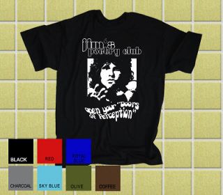 JIM MORRISON poetry club (The Doors) T SHIRT: ALL SIZES