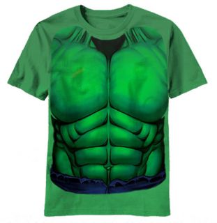 Marvel Hulk Costume T Shirt Avengers Halloween Movie Cosplay Superhero 