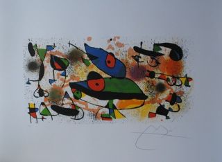 Joan Miro LE Lithograph  Sculpture II  Plate Signed