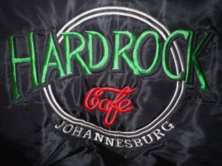MENS HARD ROCK CAFE JOHANNESBURG AFRICA COAT JACKET XXL WARM 