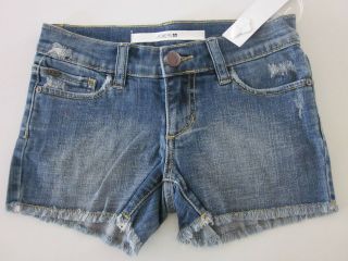 New Joes Jeans Girls Faded Edge Denim Shorts in Elizabeth $39 Size 