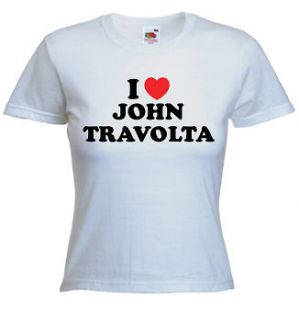 Love John Travolta T Shirt   Can Print Any Name Words