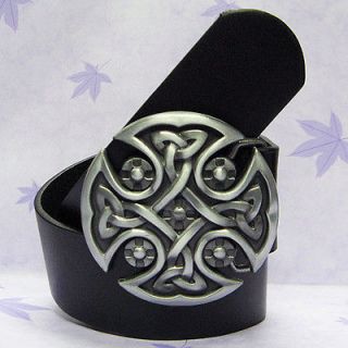   Gothic Irish Celtic Celt Knot Vintage Style Metal Buckle Belt BL161A