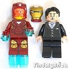 Lego Super Heroes Iron Man Minifigure & Custom Anthony Tony Edward 