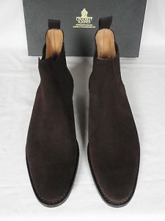 Crockett & Jones CHELSEA 8 Dark Brown Suede Jodphur Style Boots UK 8 